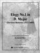 Elegy No. 1 in D Major Baritone Sax & Piano P.O.D. cover